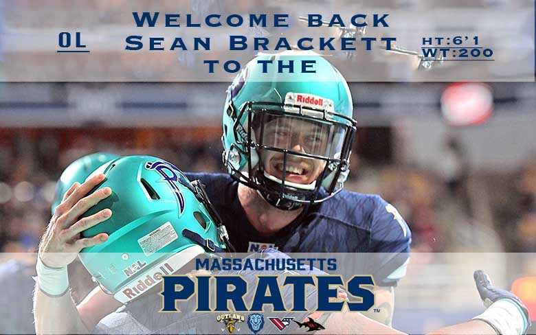 Pirates QB Sean Brackett Named Offensive Player of the Week for the  National Arena Football League -- Massachusetts Pirates